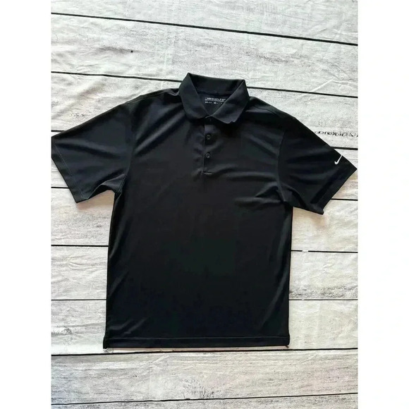 Nike Other - Nike Men's Dri-FIT Golf Polo Shirt Black Size M Short Sleeve
